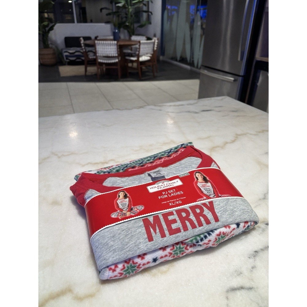 Brand New Holiday Time Holiday Family Pajamas PJ Set Size XL